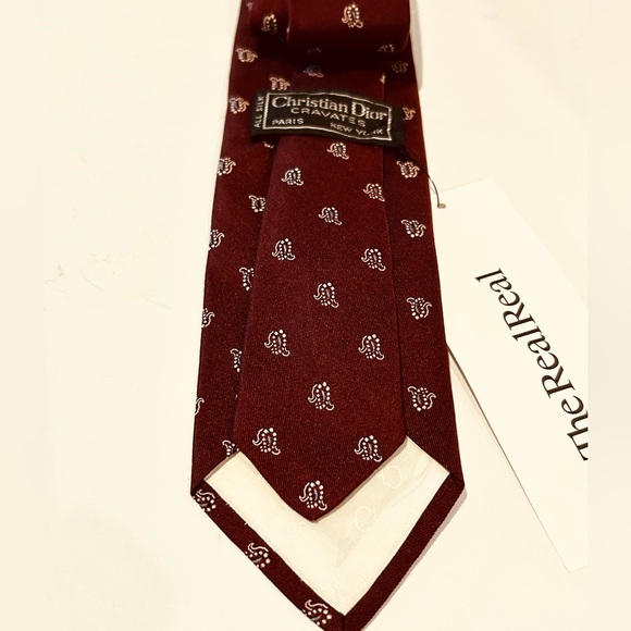 Vintage Christian Dior Silk classic business tie - Picture 3 of 4